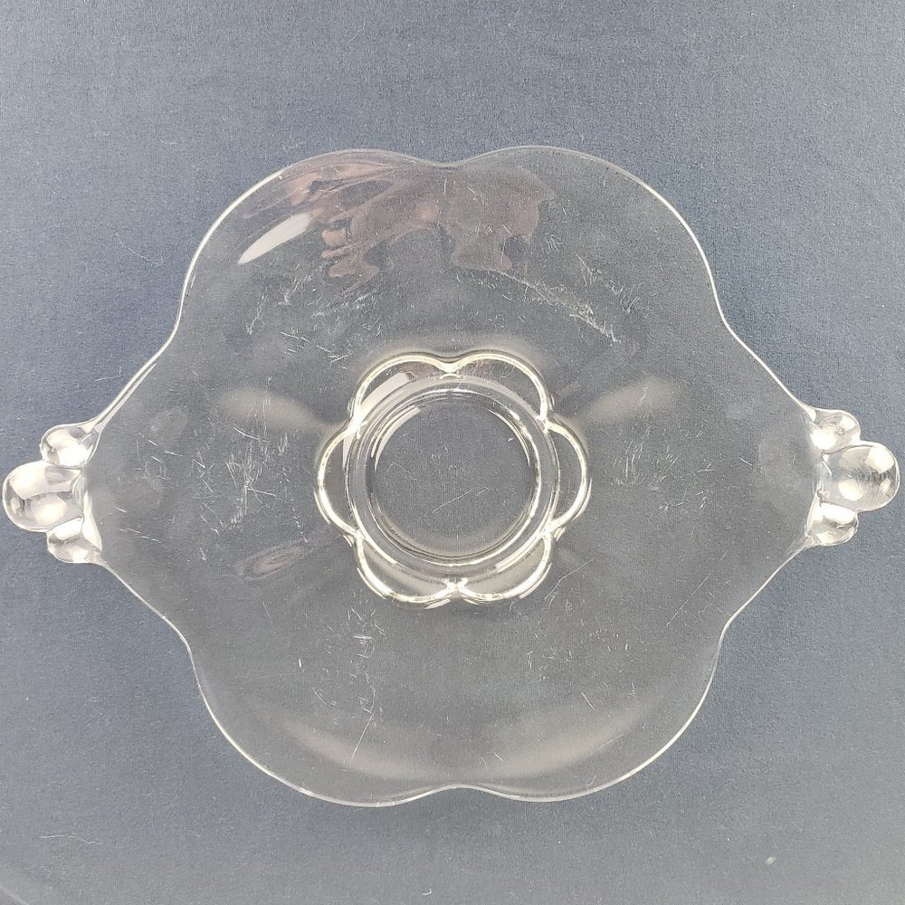 Canterbury Duncan Miller Crystal Glass Cake Plate
